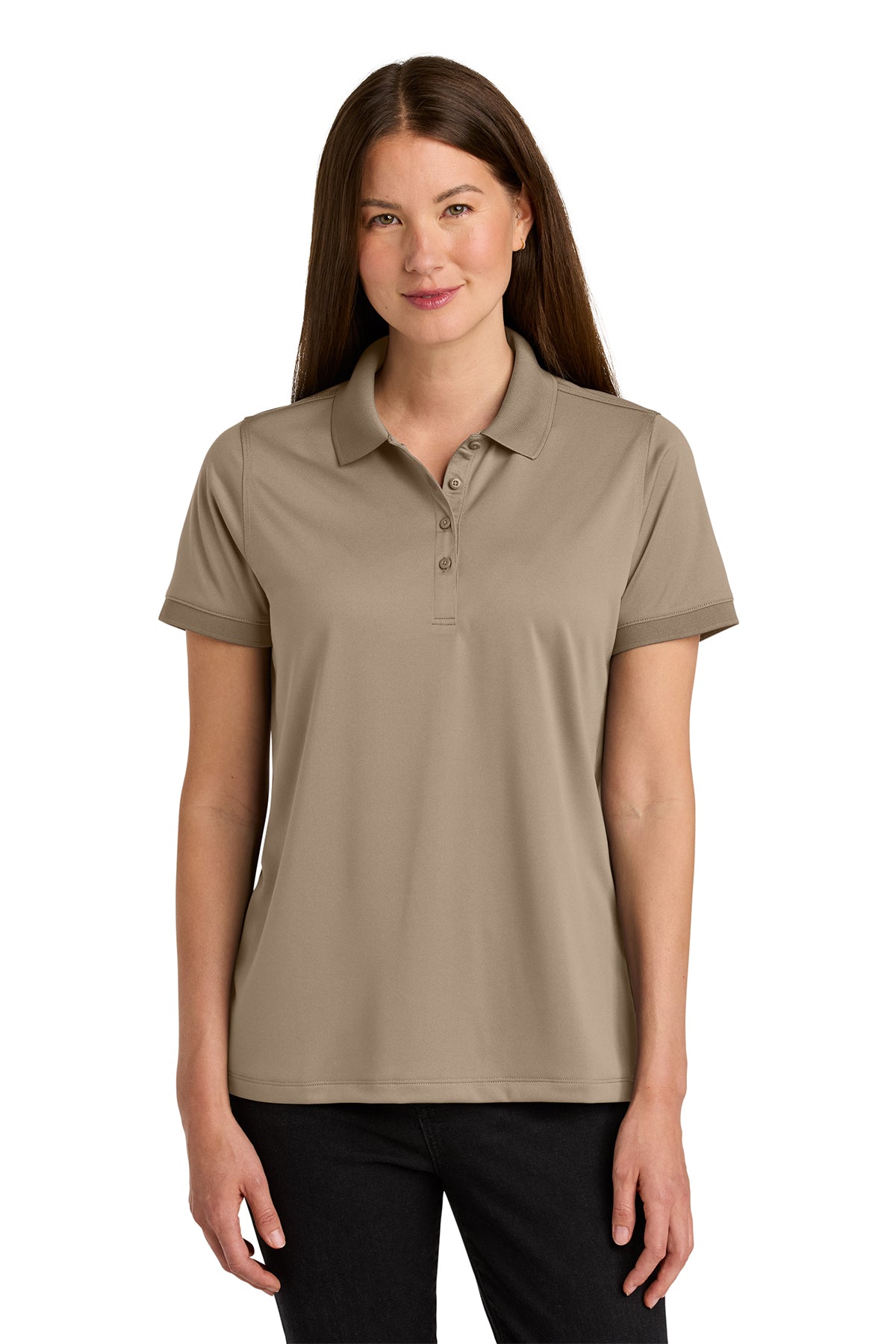 Cornerstone Women's Workwear Pro Polo CS451 in Silver Tan