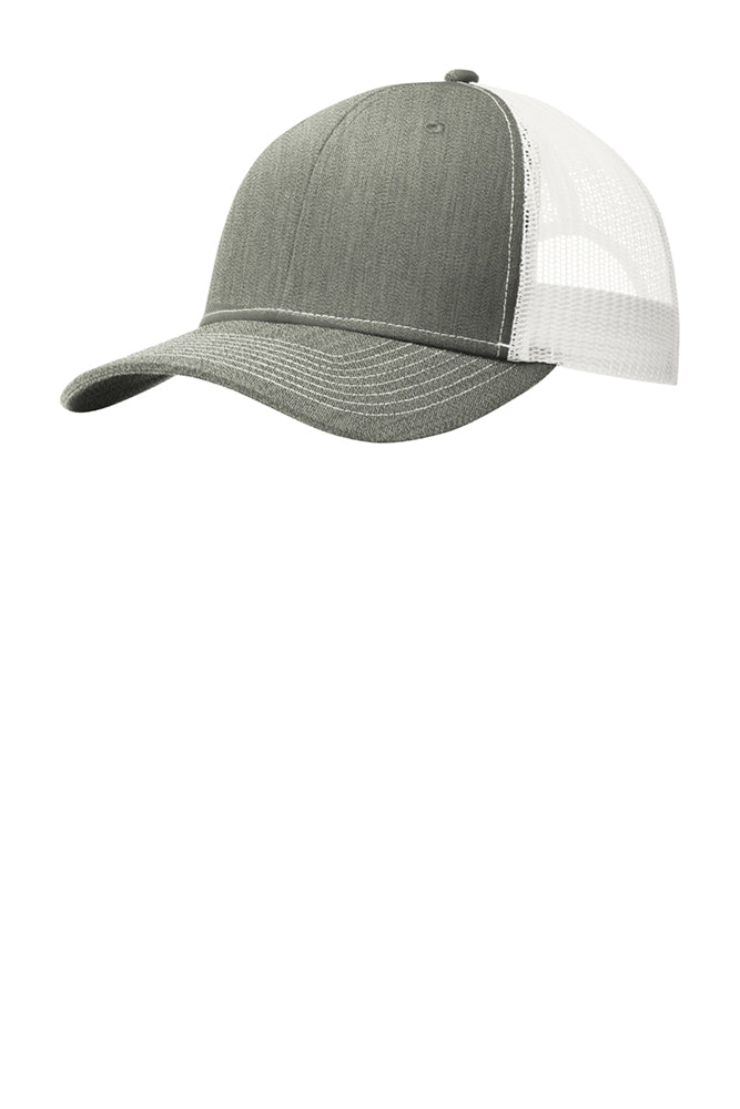 Port Authority Heather Grey/Rich Navy