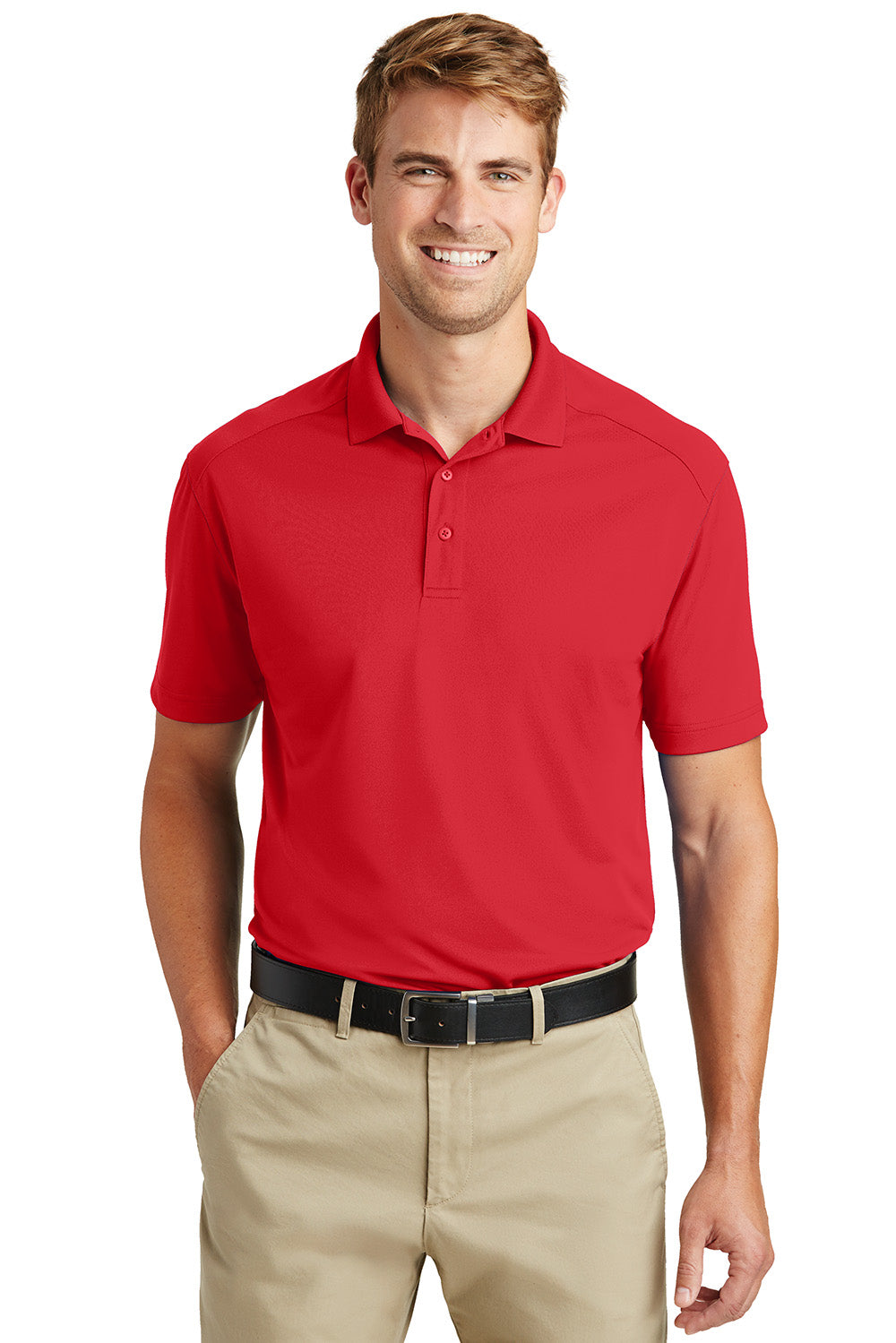 CornerStone Select Lightweight Snag-Proof Men's Red Polo CS418
