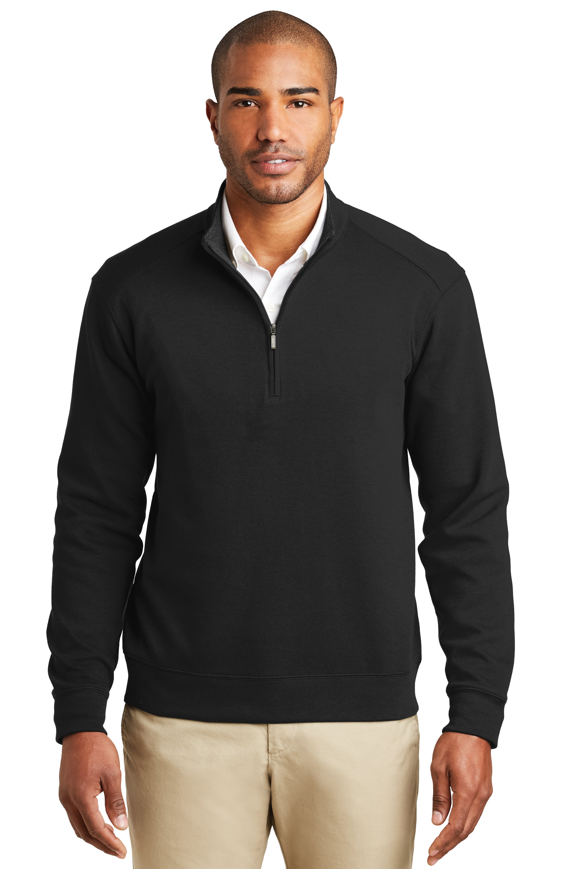 Port Authority Deep Black/Charcoal Heather