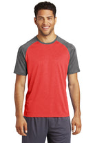 Sport Tek Scarlet Heather/Graphite Heather