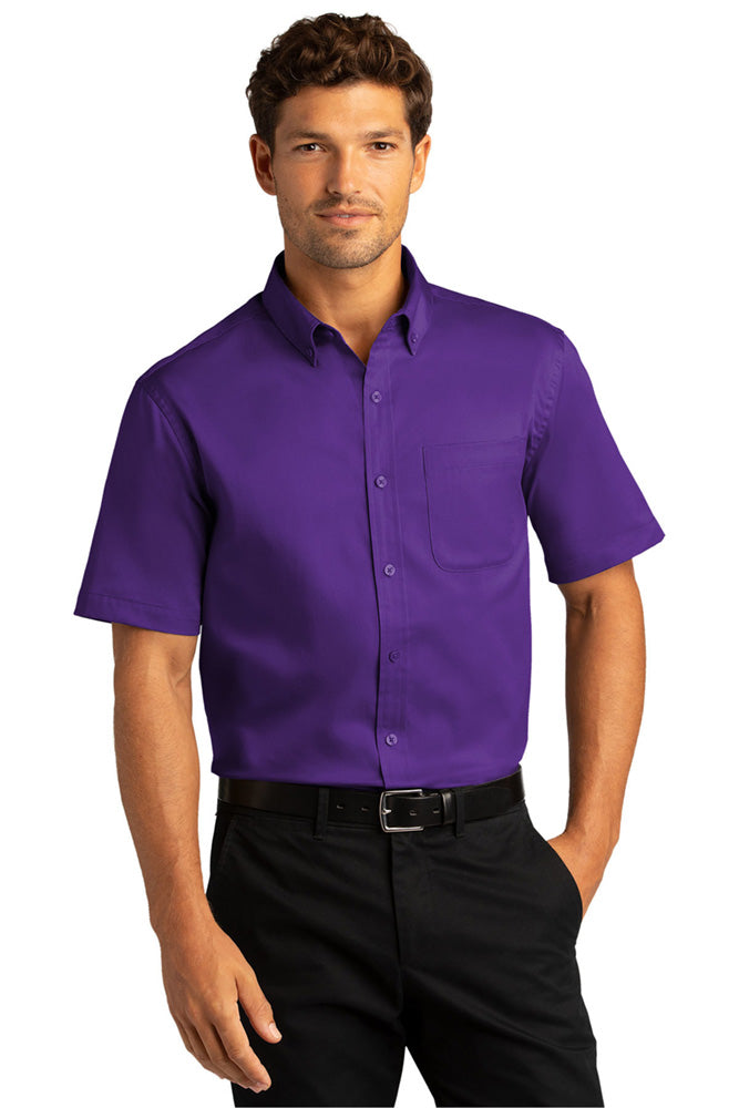 Port Authority Short Sleeve SuperPro Twill Shirt. W809