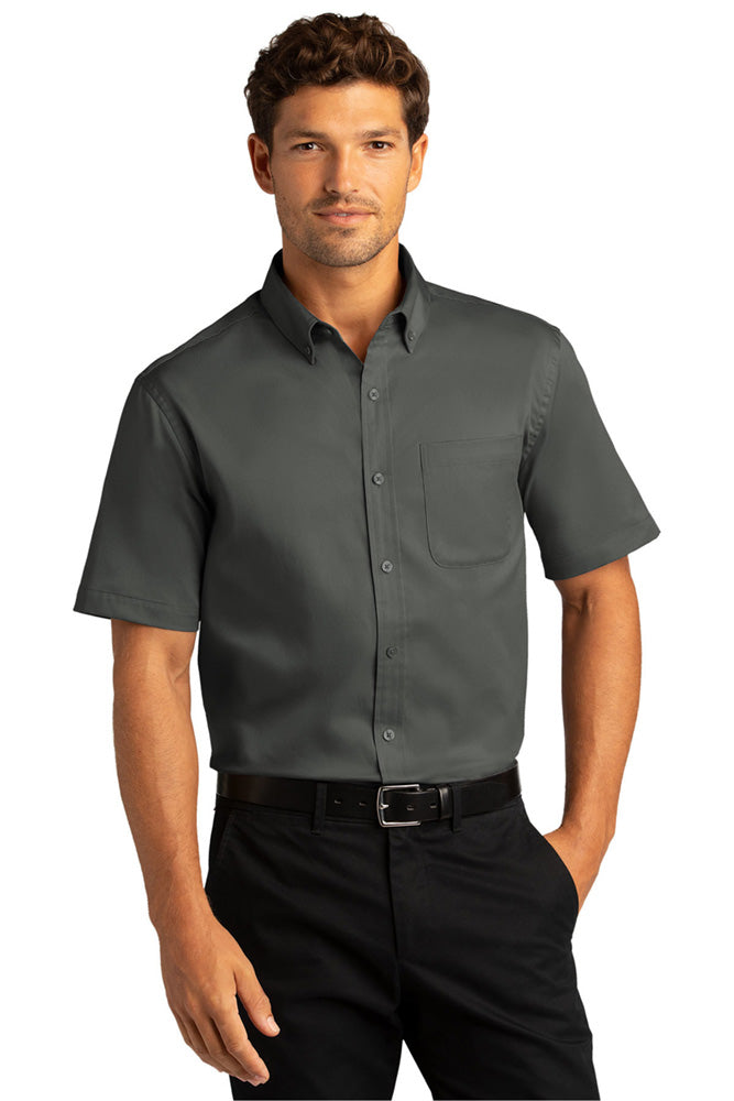 Port Authority Short Sleeve SuperPro Twill Shirt. W809