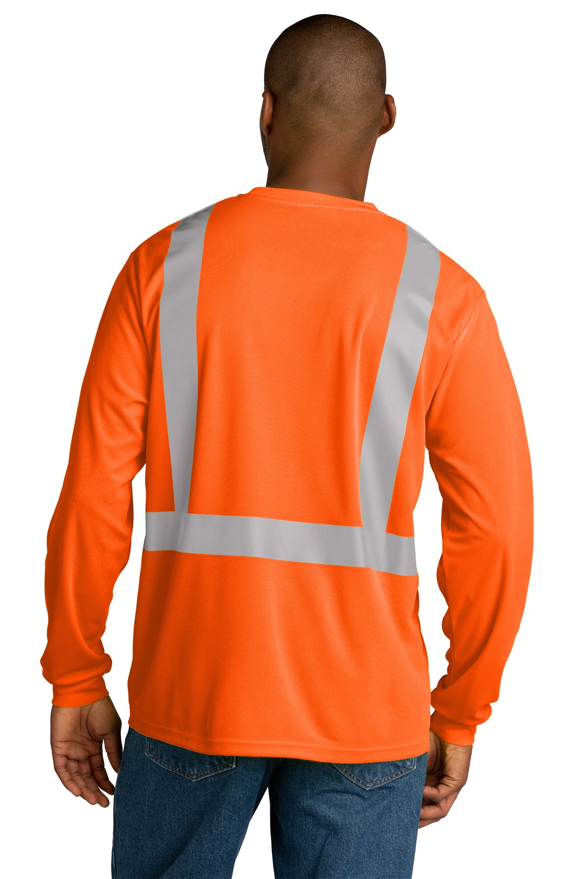 CornerStone® ANSI 107 Class 2 Safety Mesh Long Sleeve Tee. CS201