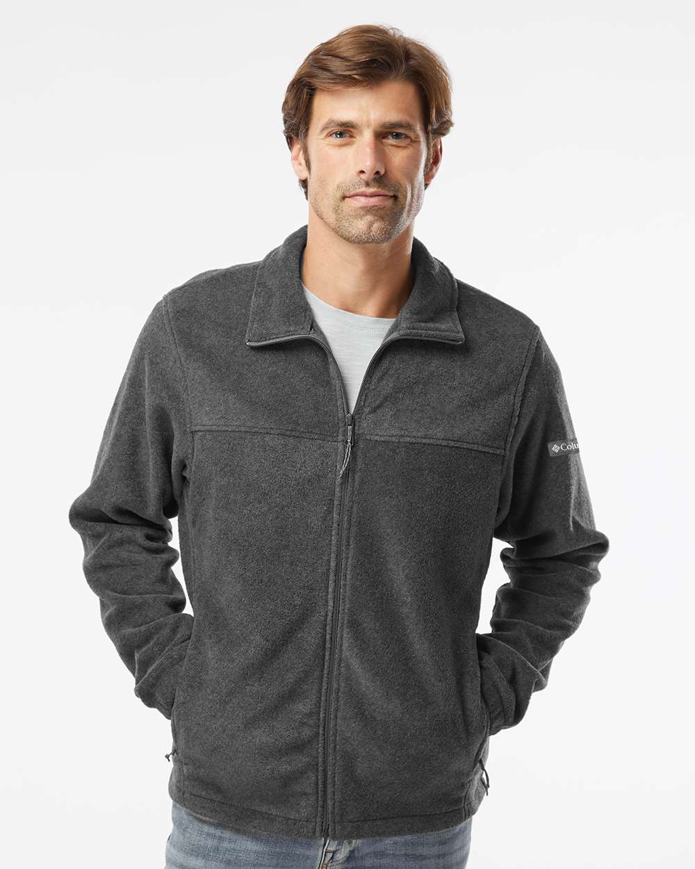 Columbia 212478 Men's Full Zip Fleece Jacket | Logo Shirts Direct