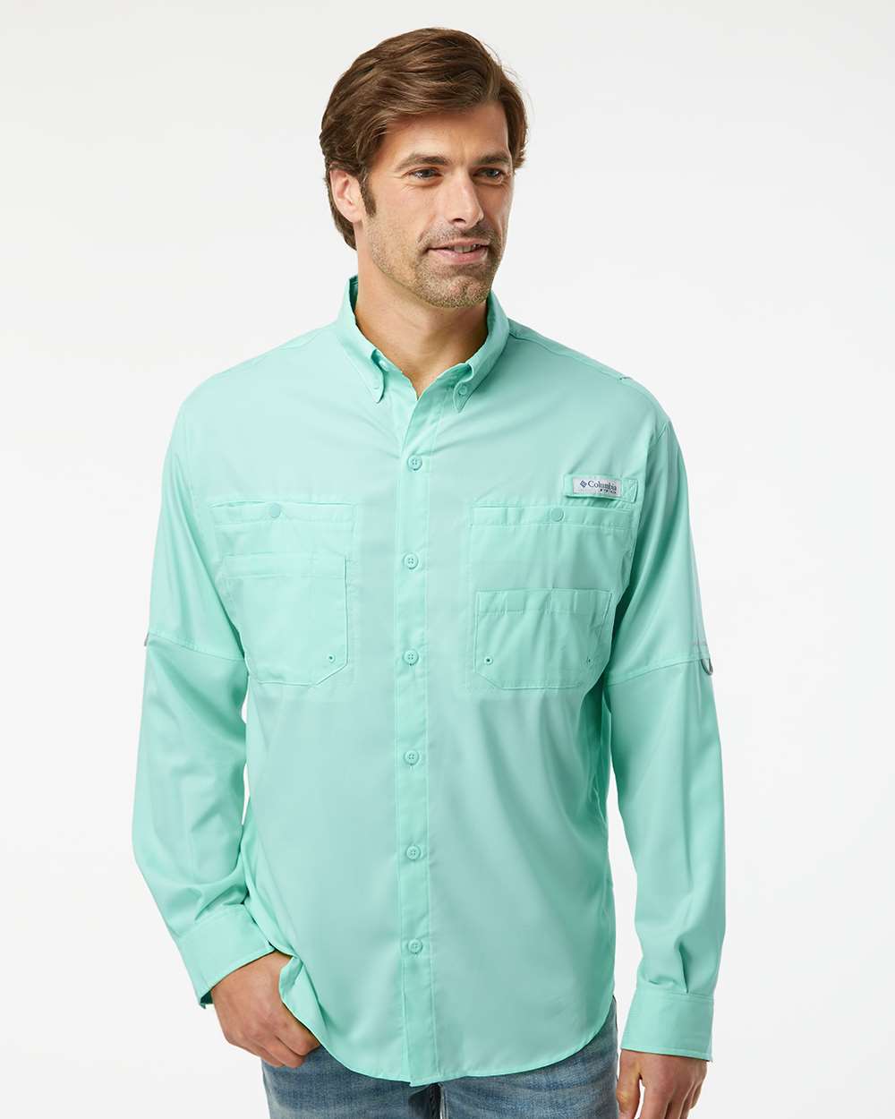 Custom Embroidered Columbia Tamiami II Long Sleeve Shirt 212467