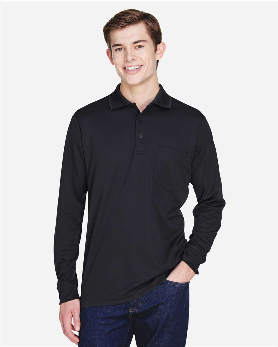Core 365 Long Sleeve Polo | Men's Performance Pique Polo - 88192
