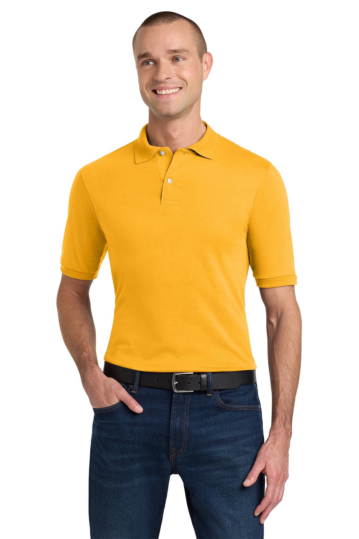 johnny o' 様 JERZEES 437M Men's Jersey Knit Sport Shirt | Logo Shirts Direct
