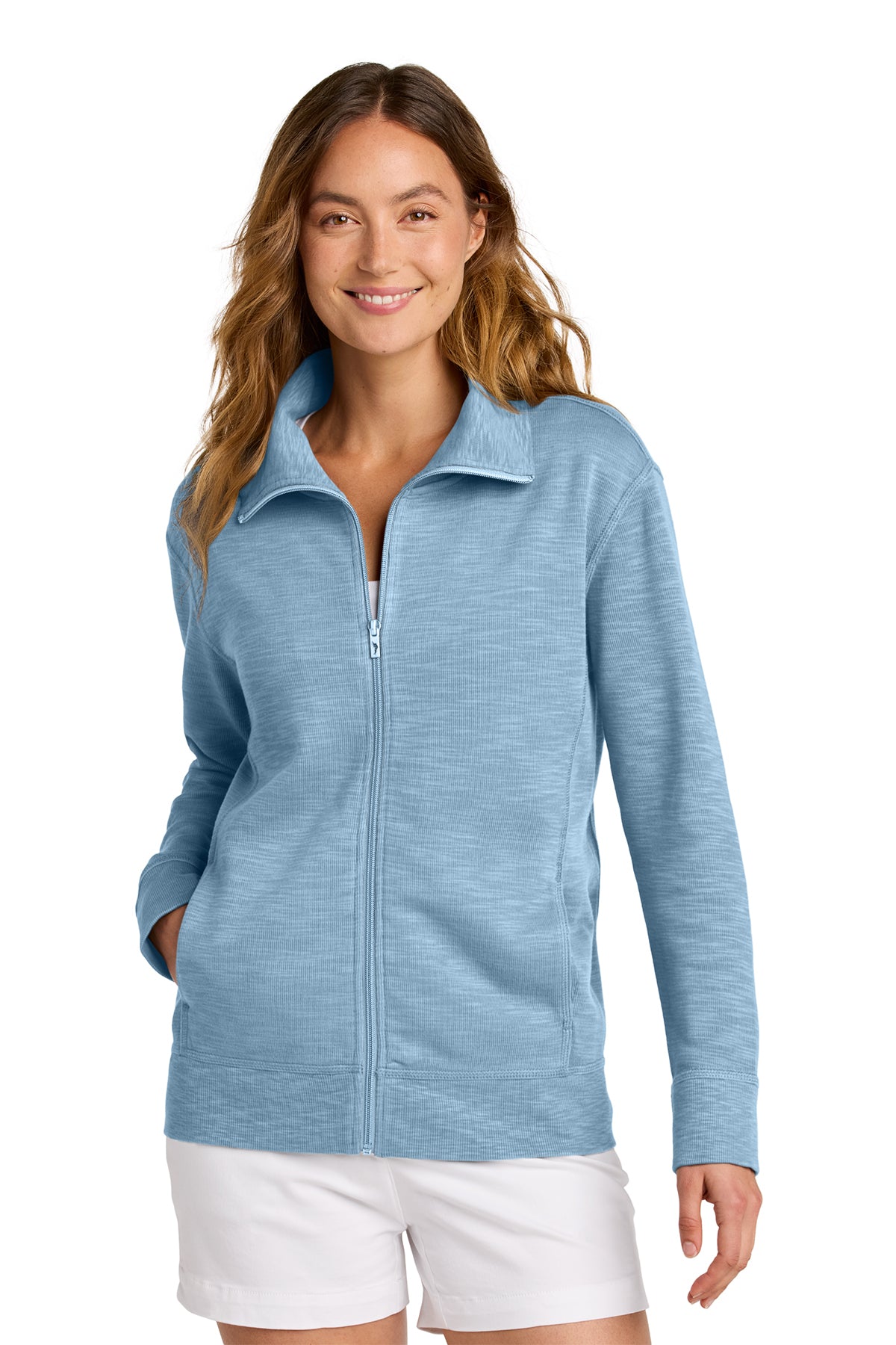 Tommy Bahama® Women’s Tobago Bay Full-Zip. SW221983TB in Color Light Blue Sky