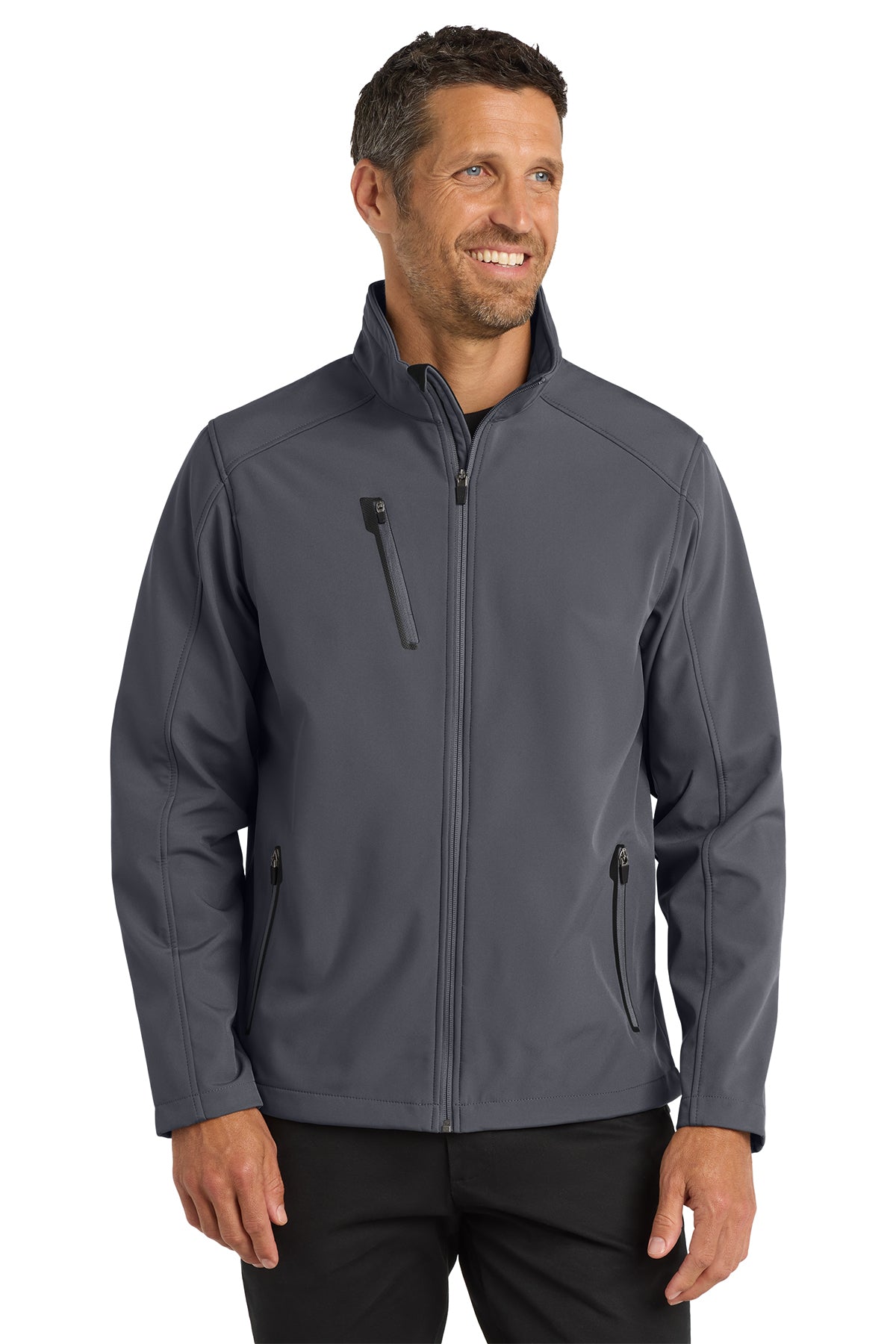 Port Authority® Welded Soft Shell Jacket.J324 in Deep smoke