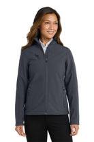 
Port Authority® Women's Welded Soft Shell Jacket. L324 in color Battleship Grey