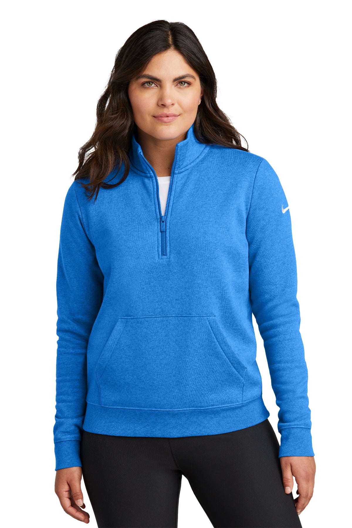 Nike Ladies Club Fleece 1/2-Zip. NKDX6720