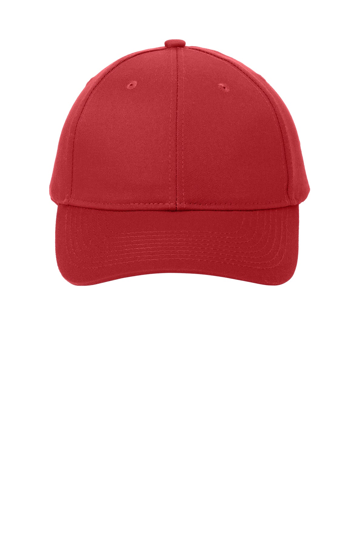 Port Authority Fine Twill Cap.C800. in the color red
