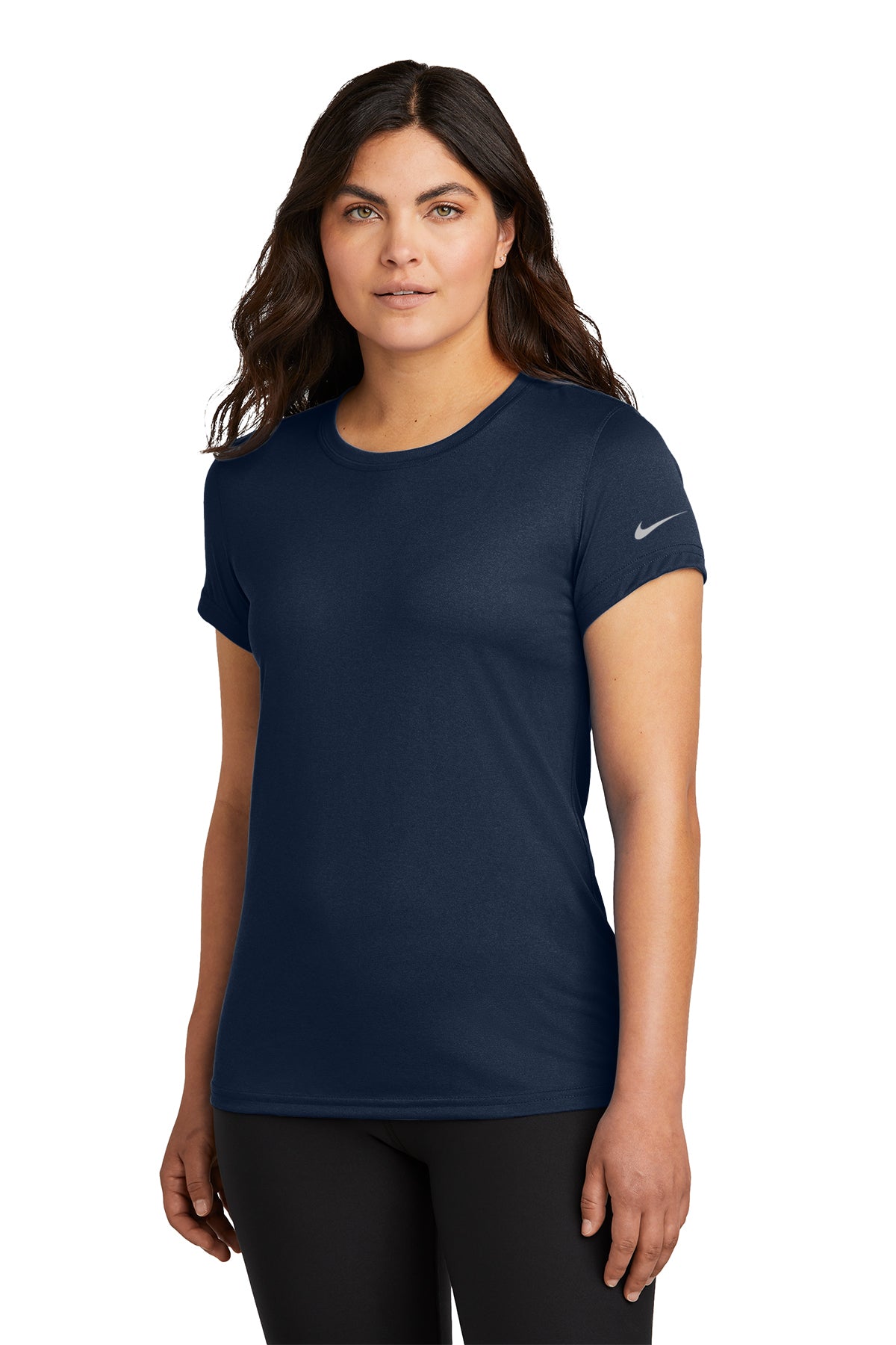 Nike Ladies Swoosh Sleeve rLegend Tee.NKDX8734. – Logo