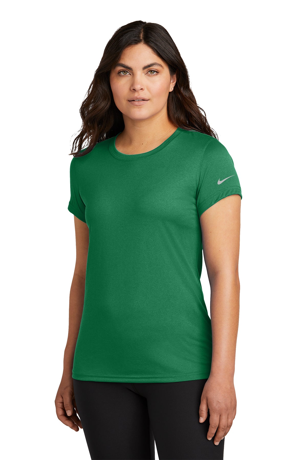 Nike Ladies Swoosh Sleeve rLegend Tee.NKDX8734. – Logo