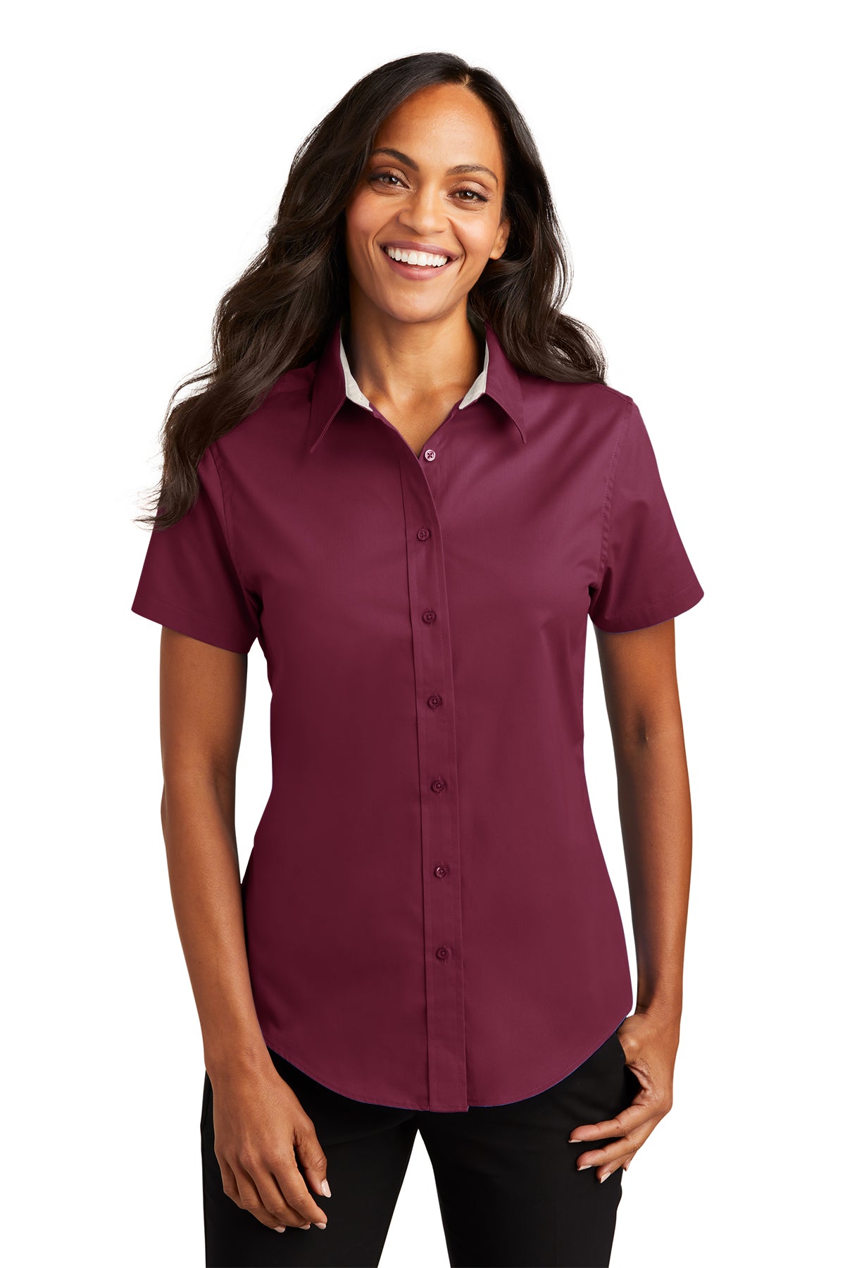 Port Authority Women's Short Sleeve Easy Care Shirt. L508.