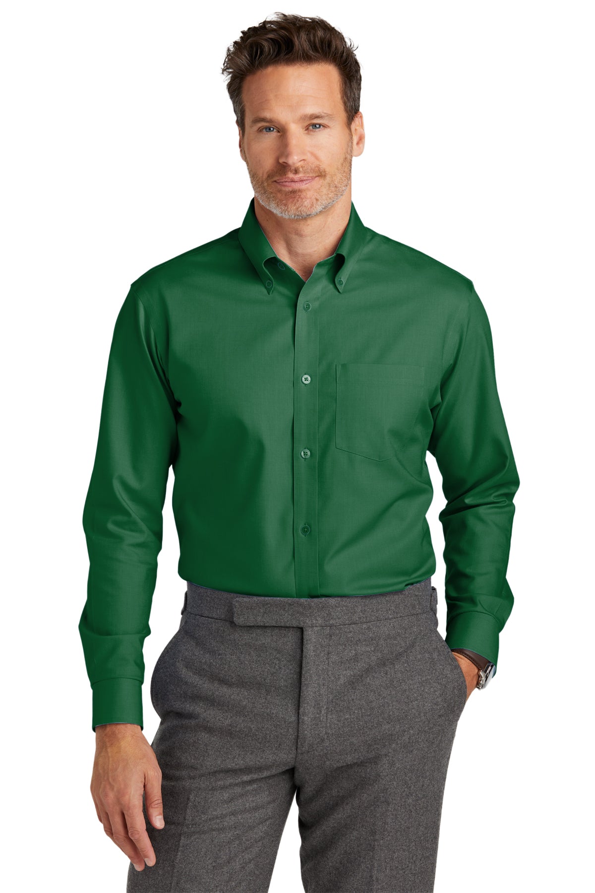 Brooks Brothers Nailhead Shirt -Wrinkle-Free. BB18002.