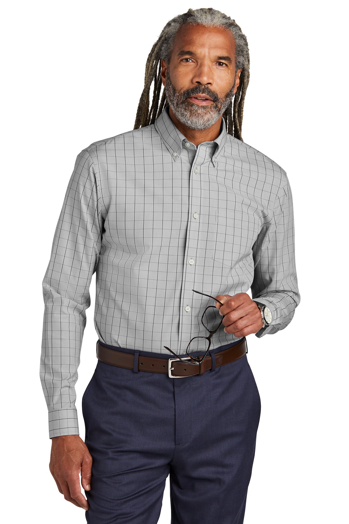 Brooks Brothers Woven Wrinkle-Free Patterned Shirt.BB18008