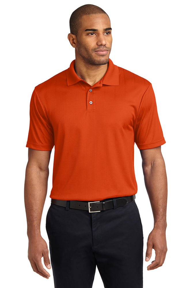Custom Port Authority Jacquard Polo Shirt | Logo Shirts Direct