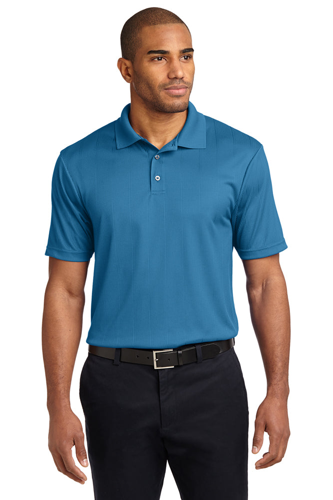 ケボズ KEBOZ FLOAT JACQUARD POLO （NAVY） KEBOZ（ケボズ）の「JACQUARD STRIPE KNIT POLO（ポロシャツ