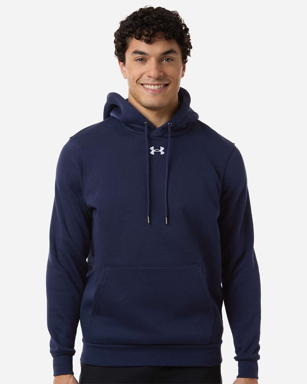 Under Armours Fleece Hooded Sweatshirt in Navy