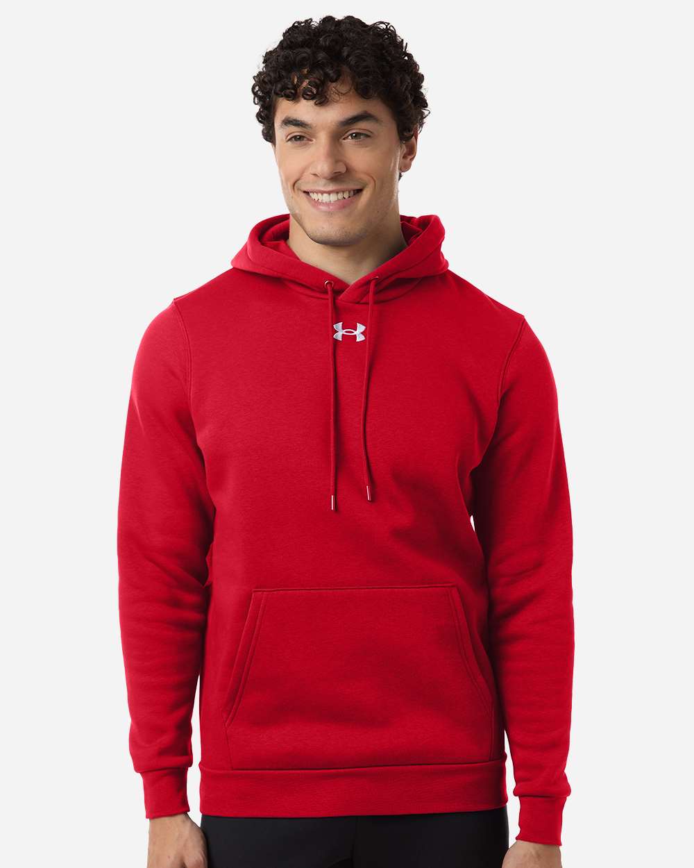 Under Armour Fleece Hooded Sweatshirt in red