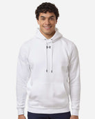 Under Armour Fleece Hooded Sweatshirt in white