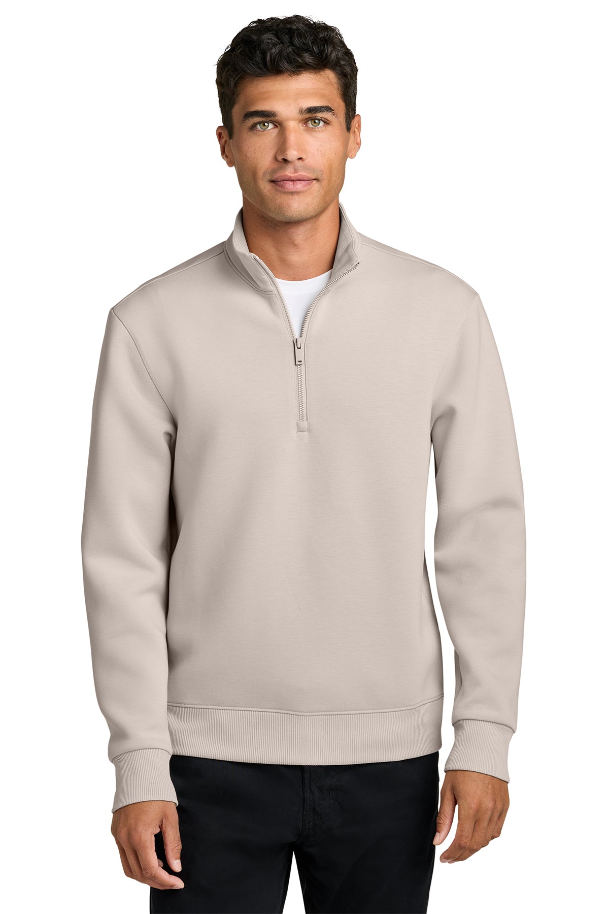 Mercer+Mettle Men's Soft Spacer 1/4-Zip. MM3100