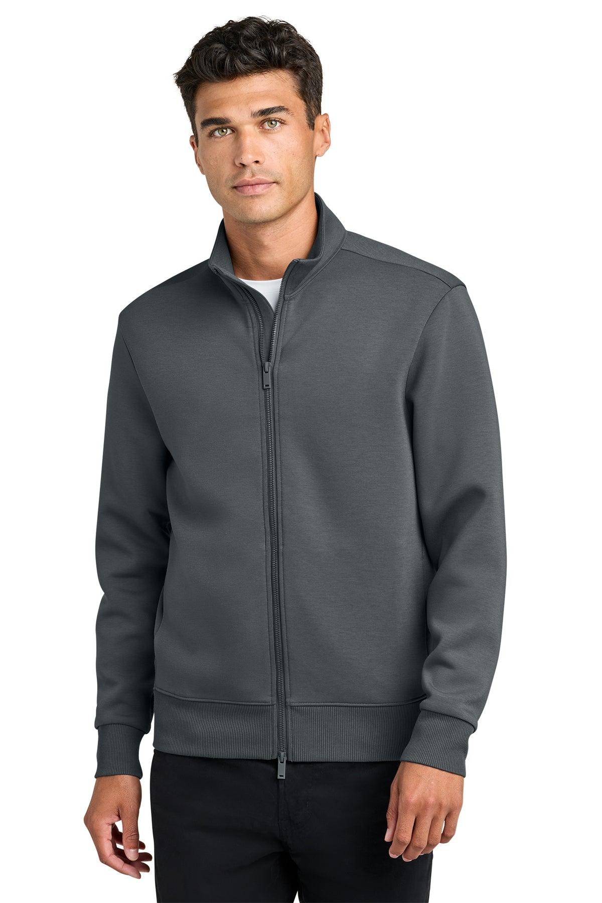 Mercer+Mettle Men's Soft Spacer Full-Zip. MM3102