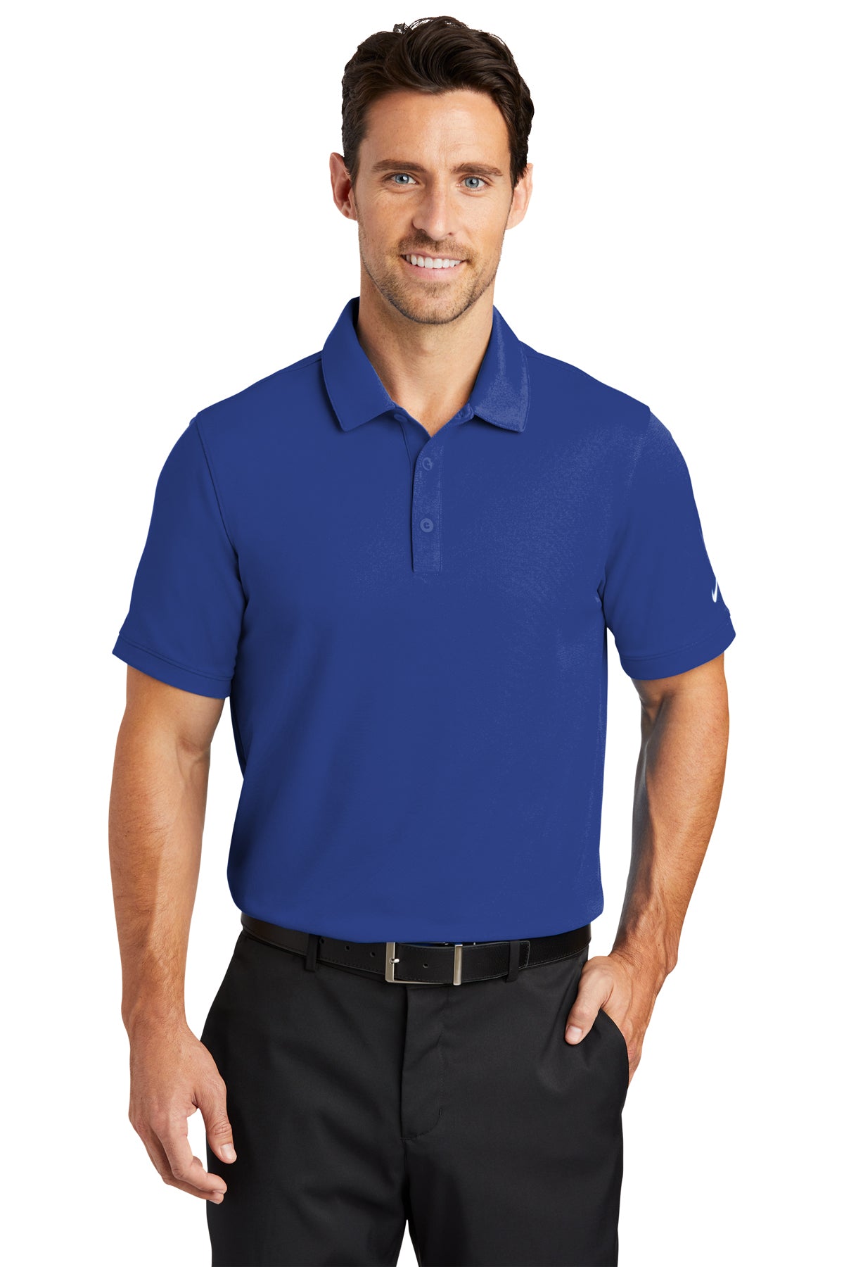 Nike Dri-FIT Modern Fit Polo -Solid Icon Pique Knit. 746099