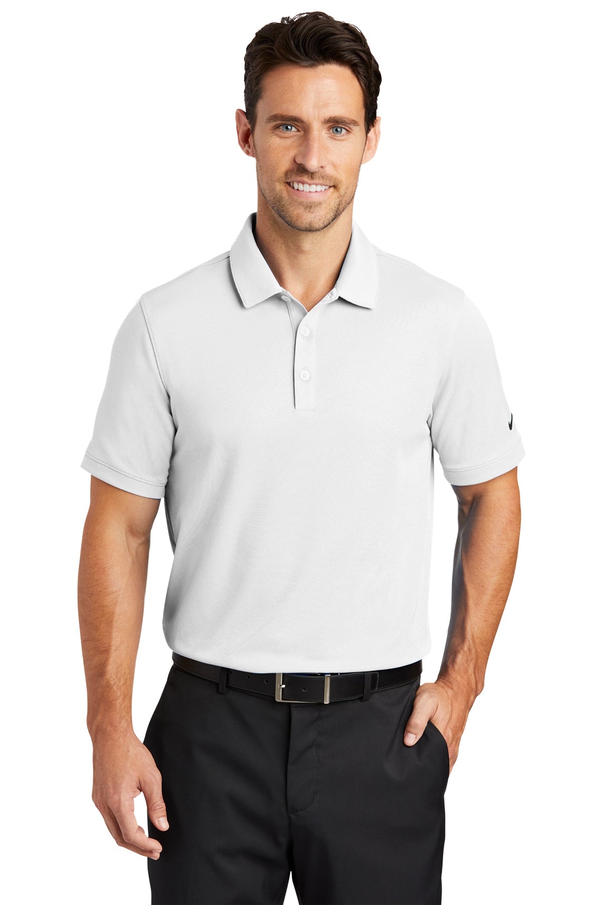 メンズウェア golfickers Pile Polo Shirts Off White XL Nike Dri-FIT Modern Fit Polo -Solid Icon Pique Knit. 746099