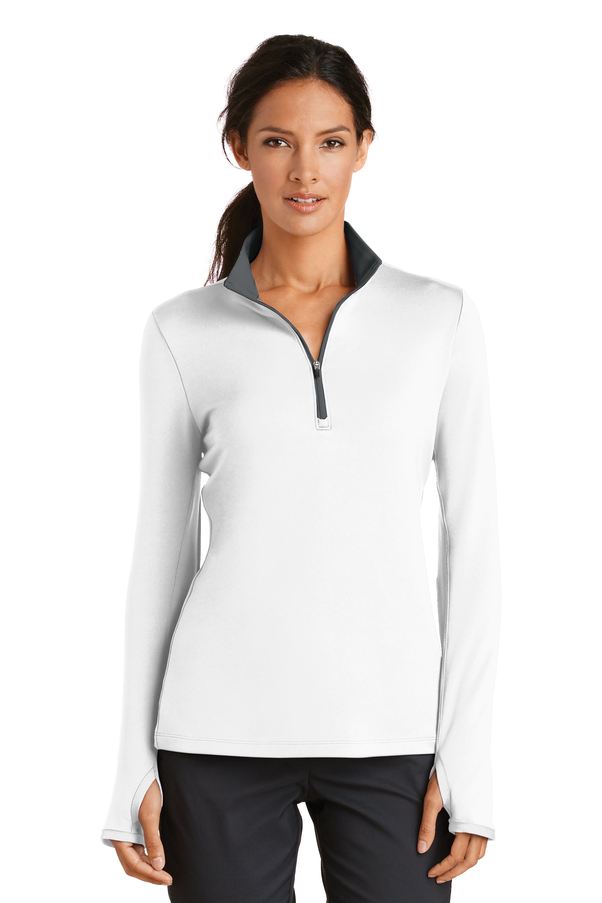 Nike 779796 Dri-Fit Women's Half Zip Pullover | Logo Shirts Direct