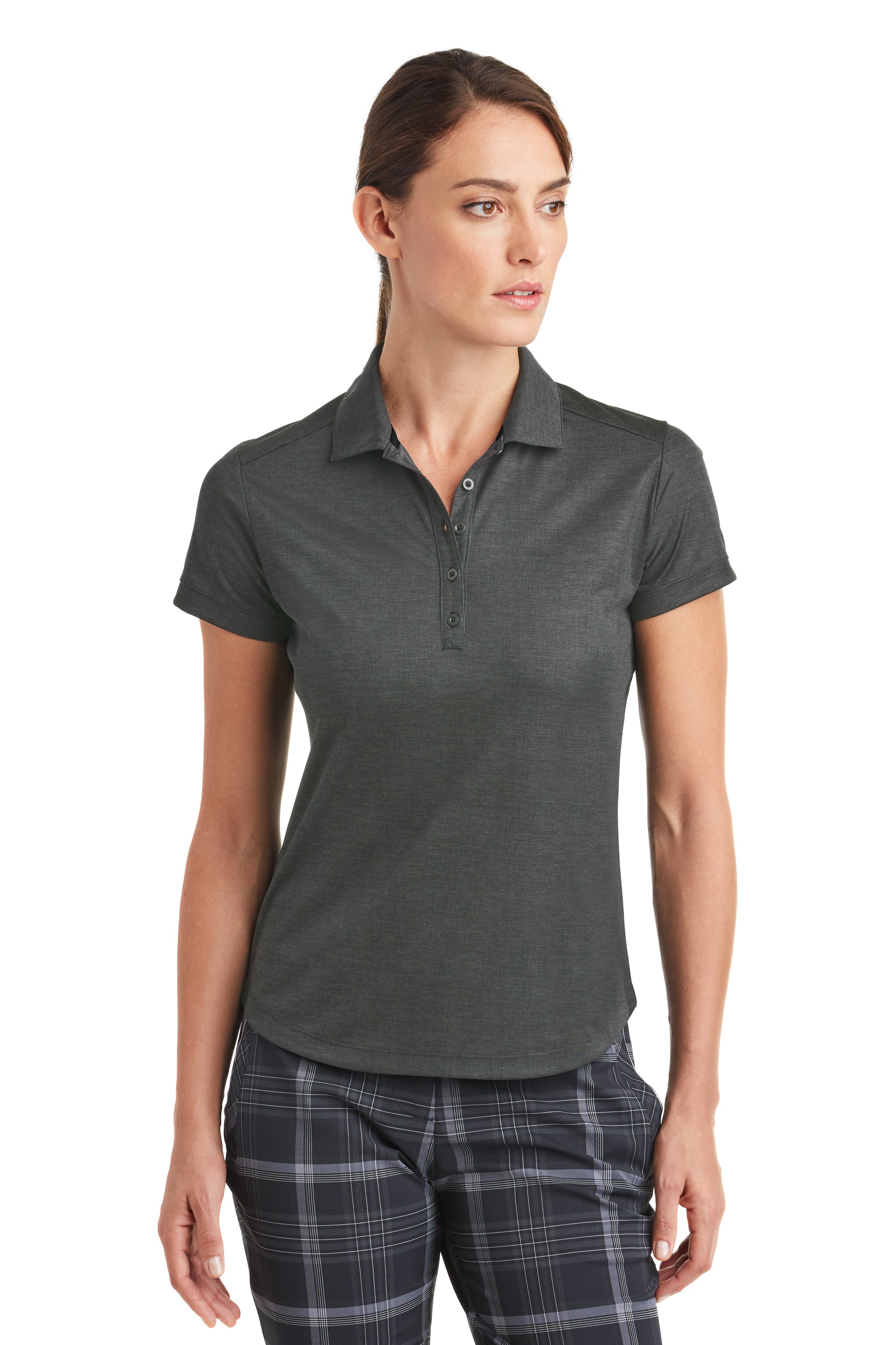 nike women's collarless golf shirts
