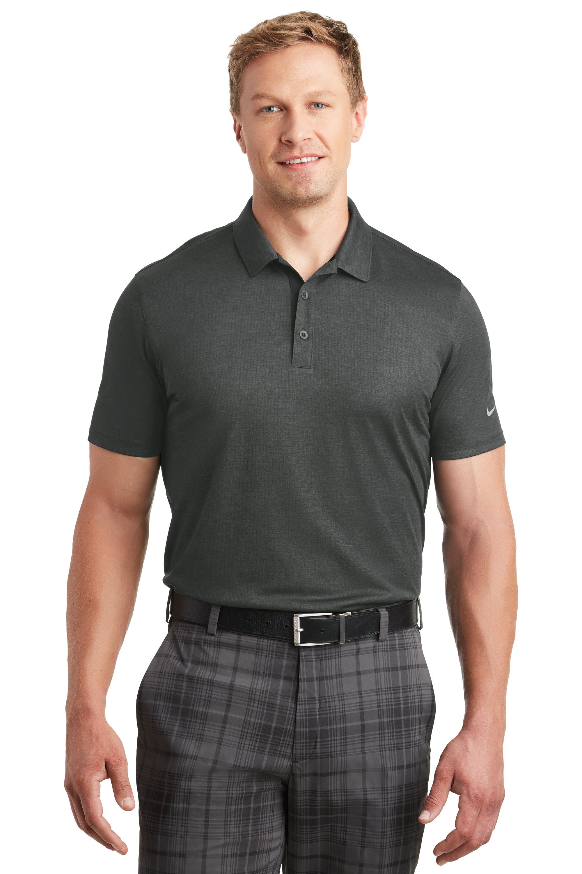 Nike 838965 Men's Dri-Fit Crosshatch Polo Shirt