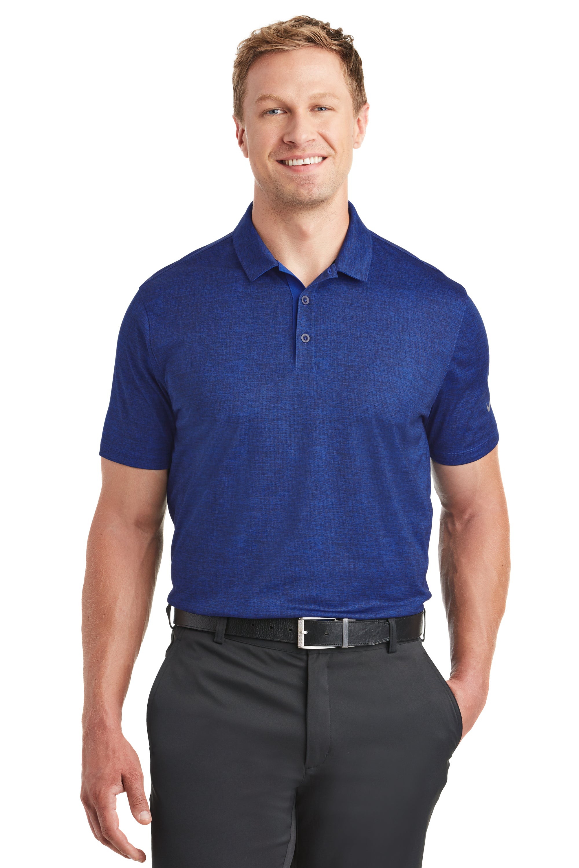 Nike 838965 Men's Dri-Fit Crosshatch Polo Shirt