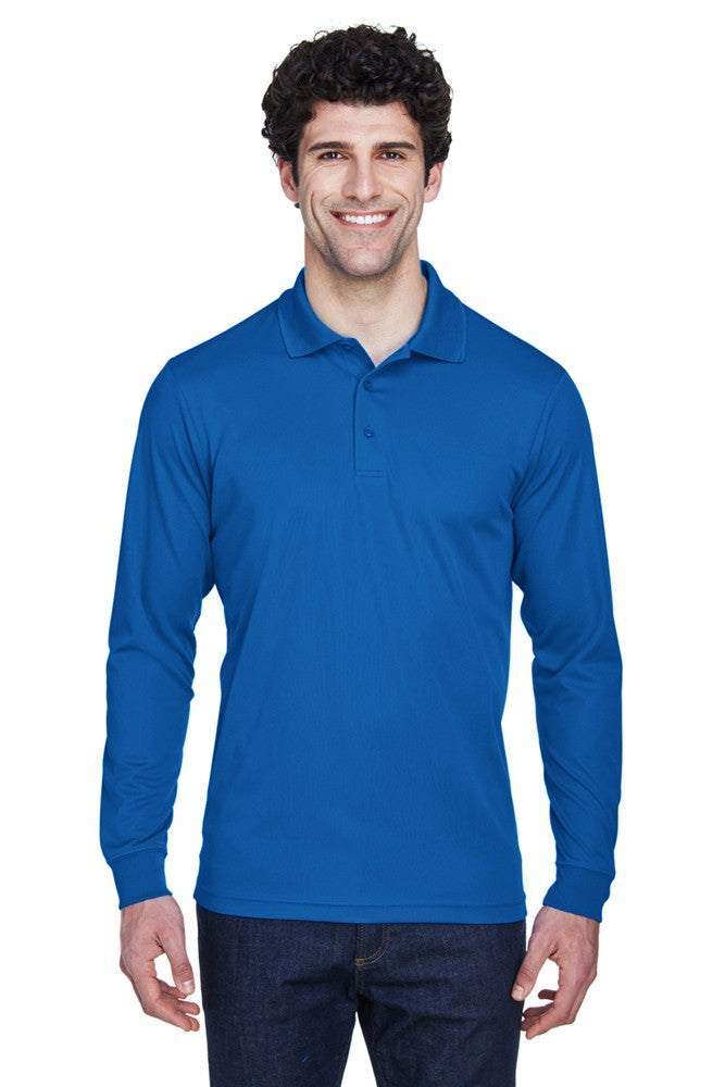 Core 365 Long Sleeve Polo | Men's Performance Pique Polo - 88192