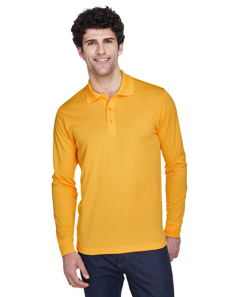 Core 365 Long Sleeve Polo | Men's Performance Pique Polo - 88192