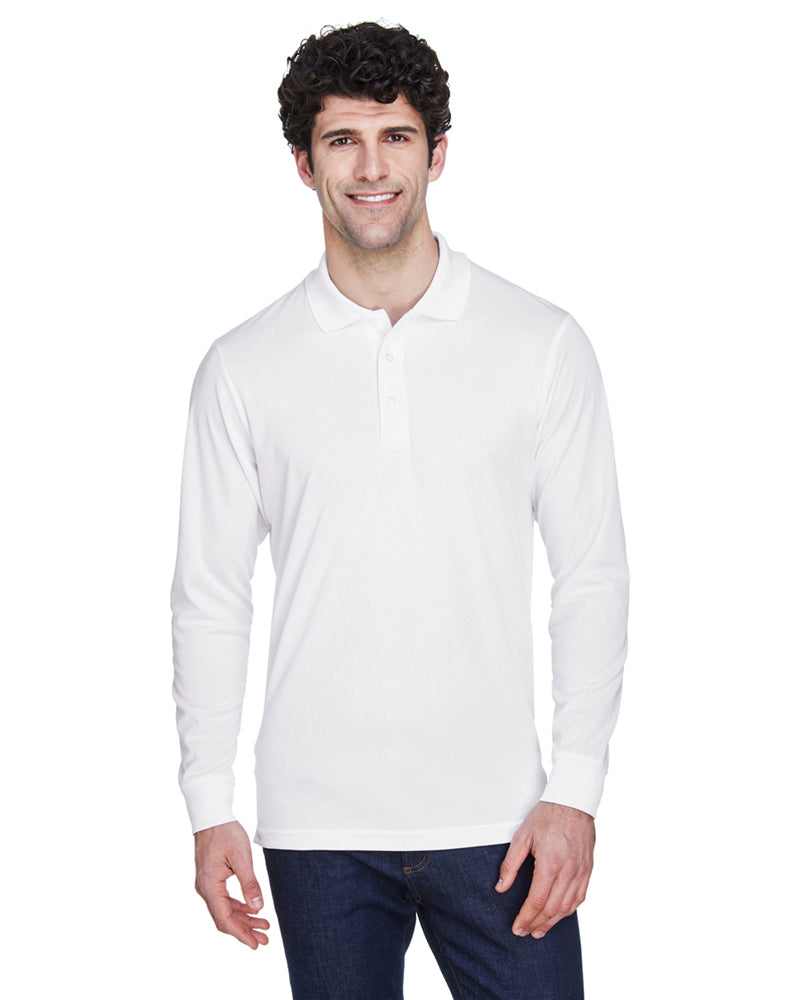 Core 365 Long Sleeve Polo | Men's Performance Pique Polo - 88192