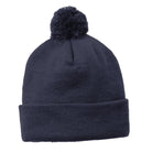 Sport-Tek STC37 Solid Pom Pom Beanie True Navy