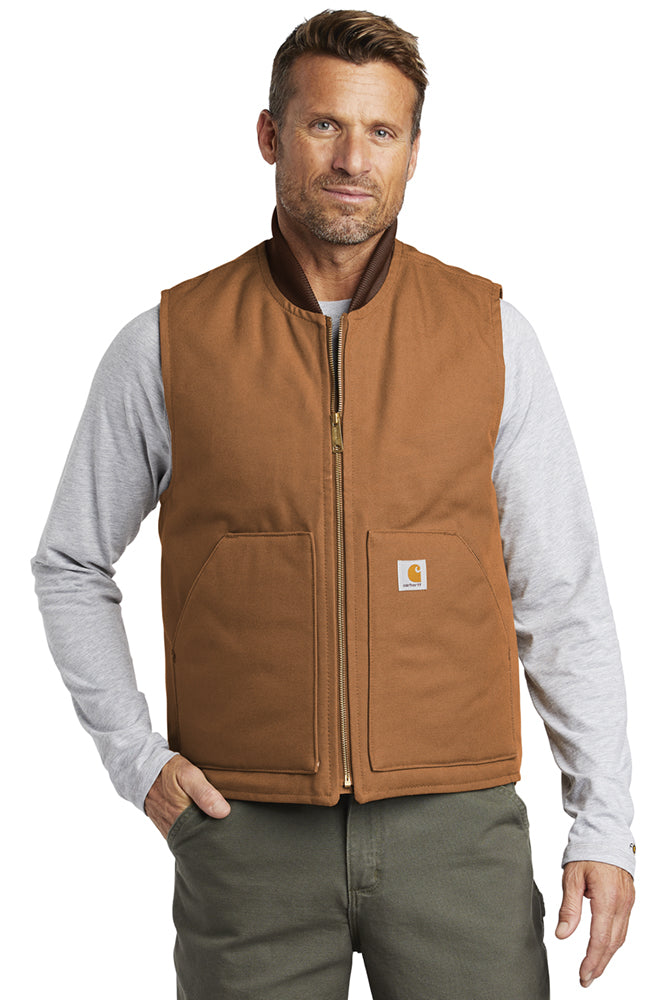 carhartt Bor Liner Duck Vest カーハート Carhartt Men's Duck Vest - Arctic-Quilt Lined | Carhartt V01 Work