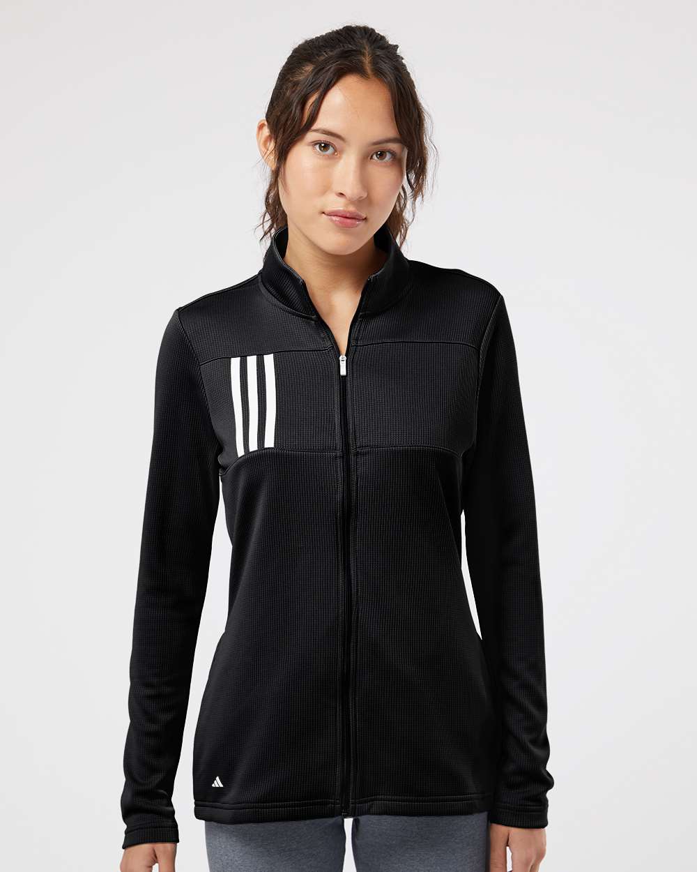 Adidas Ladies 3-Stripes Full Zip Jacket - A483
