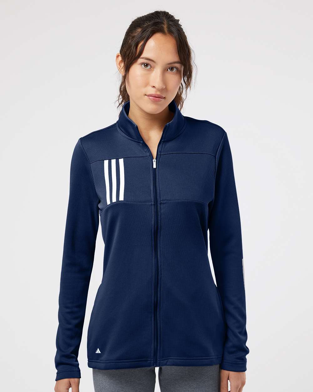 Adidas Ladies 3-Stripes Full Zip Jacket - A483