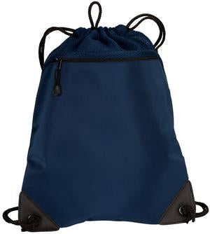 Port Authority® BG810 Drawstring Backpack w/ Mesh Trim