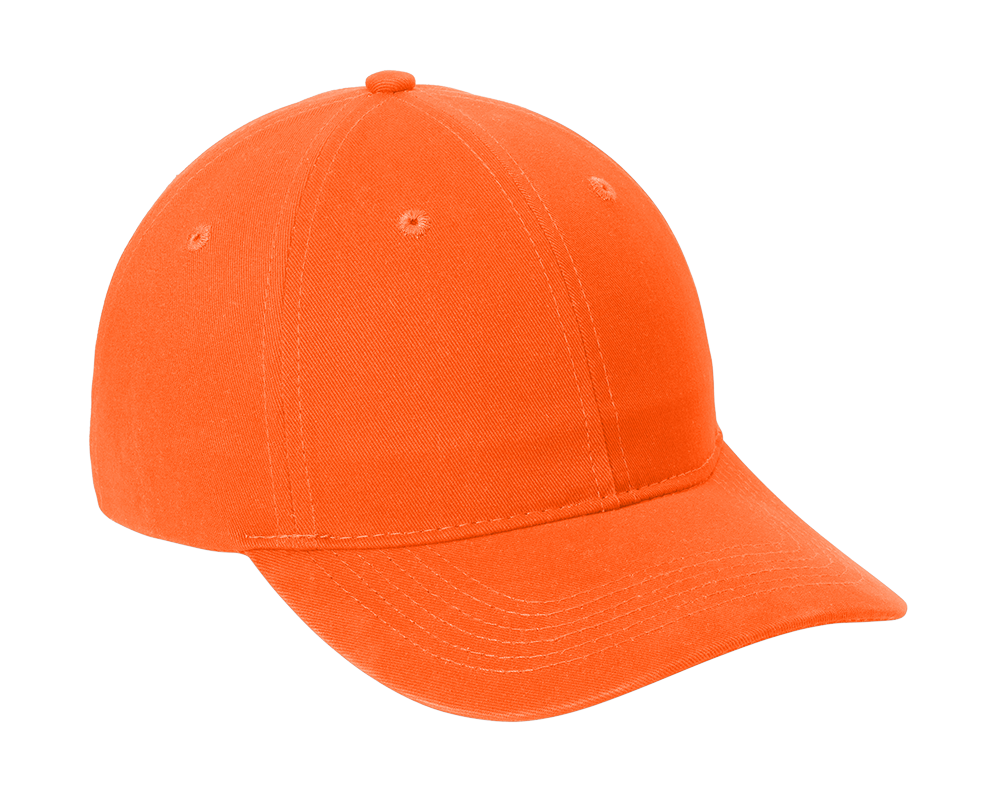 Port Authority Orange Brushed Twill Low Profile Cap CP77