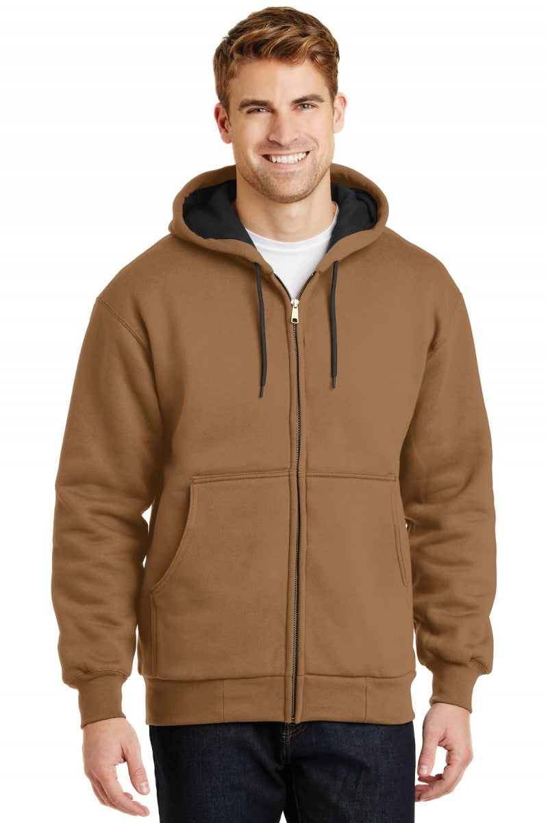 CornerStone Men's Heavyweight Full-Zip Hooded Sweatshirt. CS620.