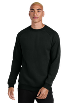 District DT7804 Cloud Fleece Crew Sweatshirt Jet Black