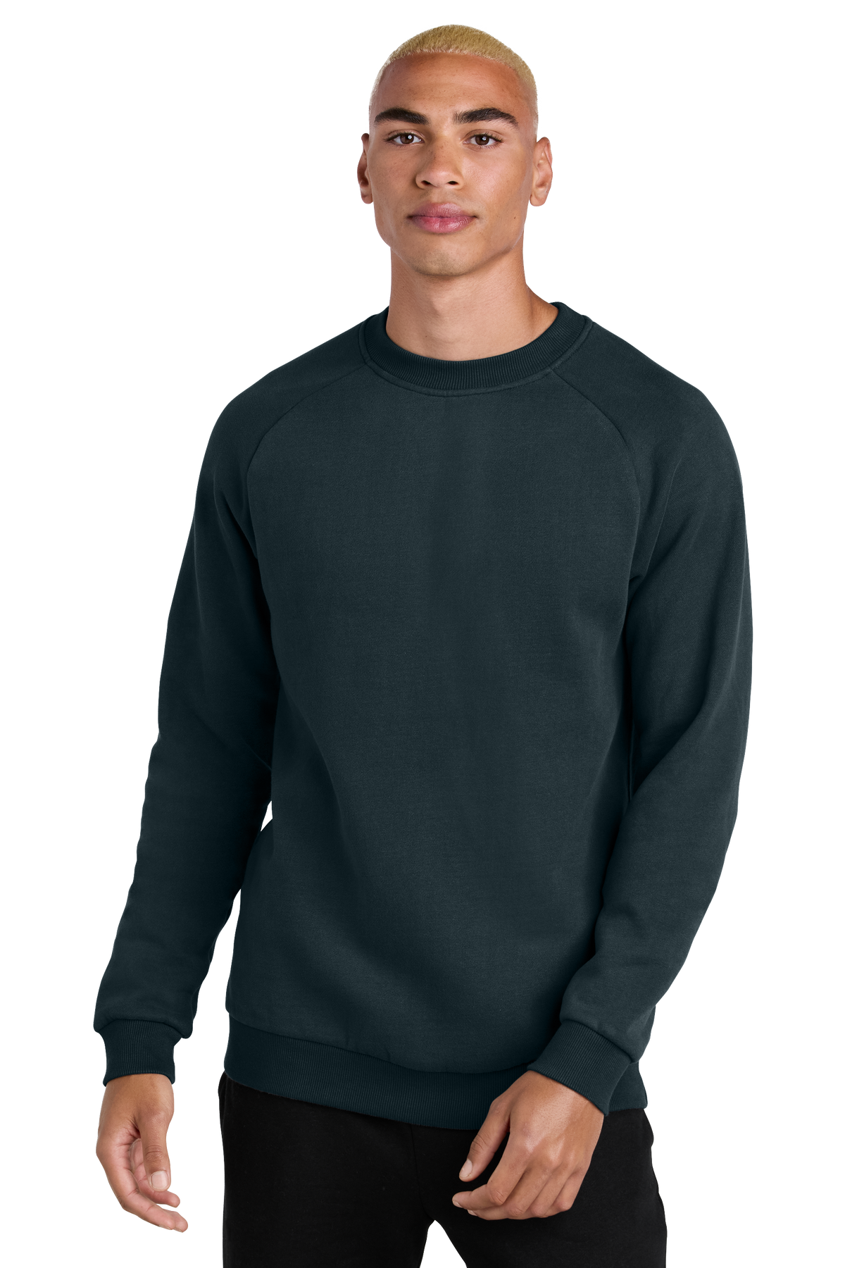 District DT7804 Cloud Fleece Crew Sweatshirt New Navy