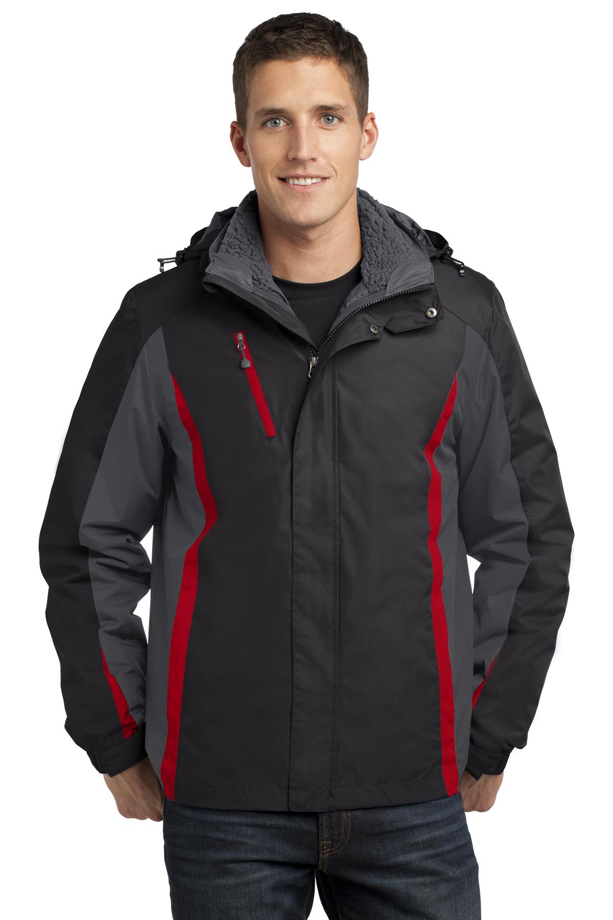 Port Authority Black/Grey/Red