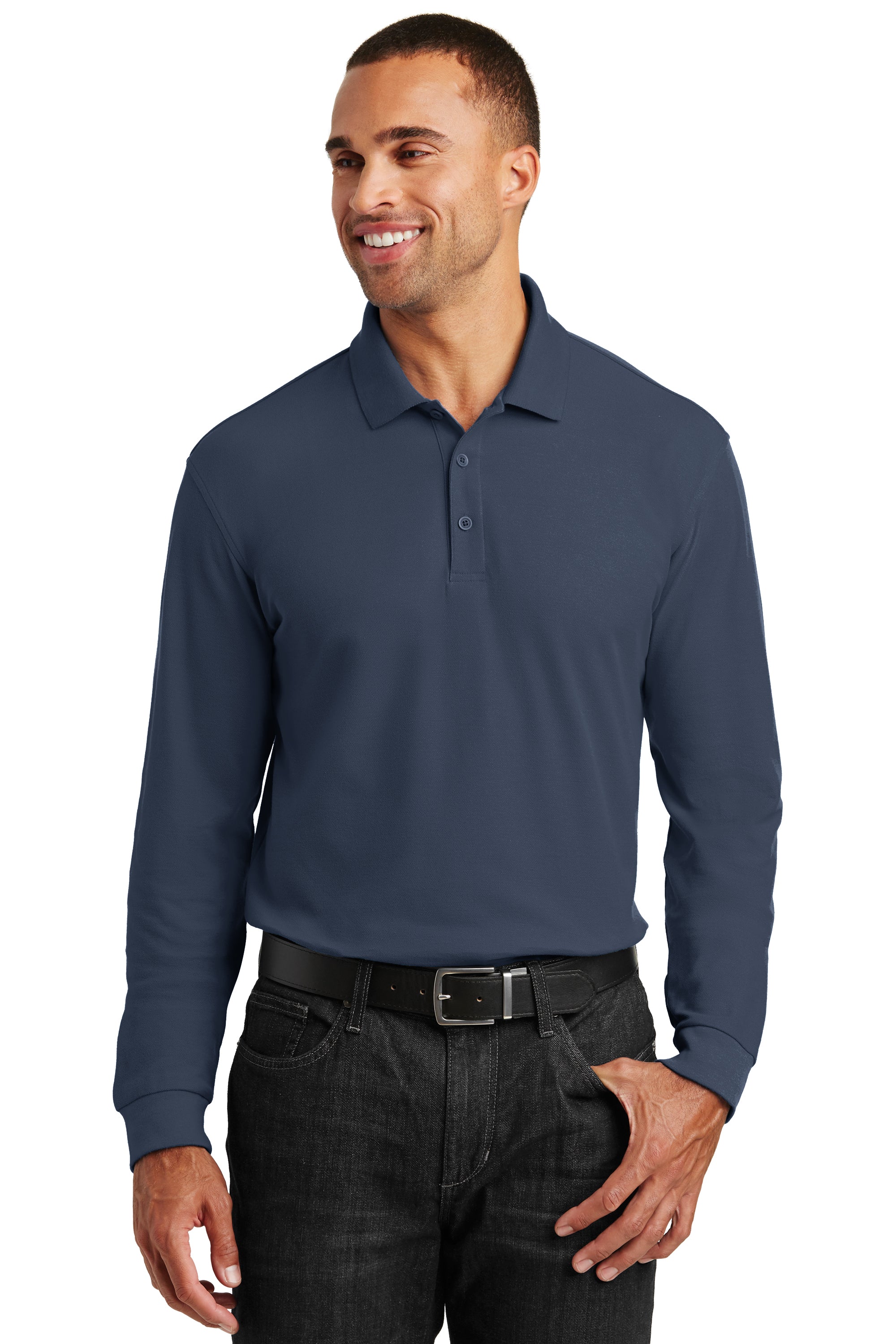 Port Authority Long Sleeve Core Classic Pique Polo