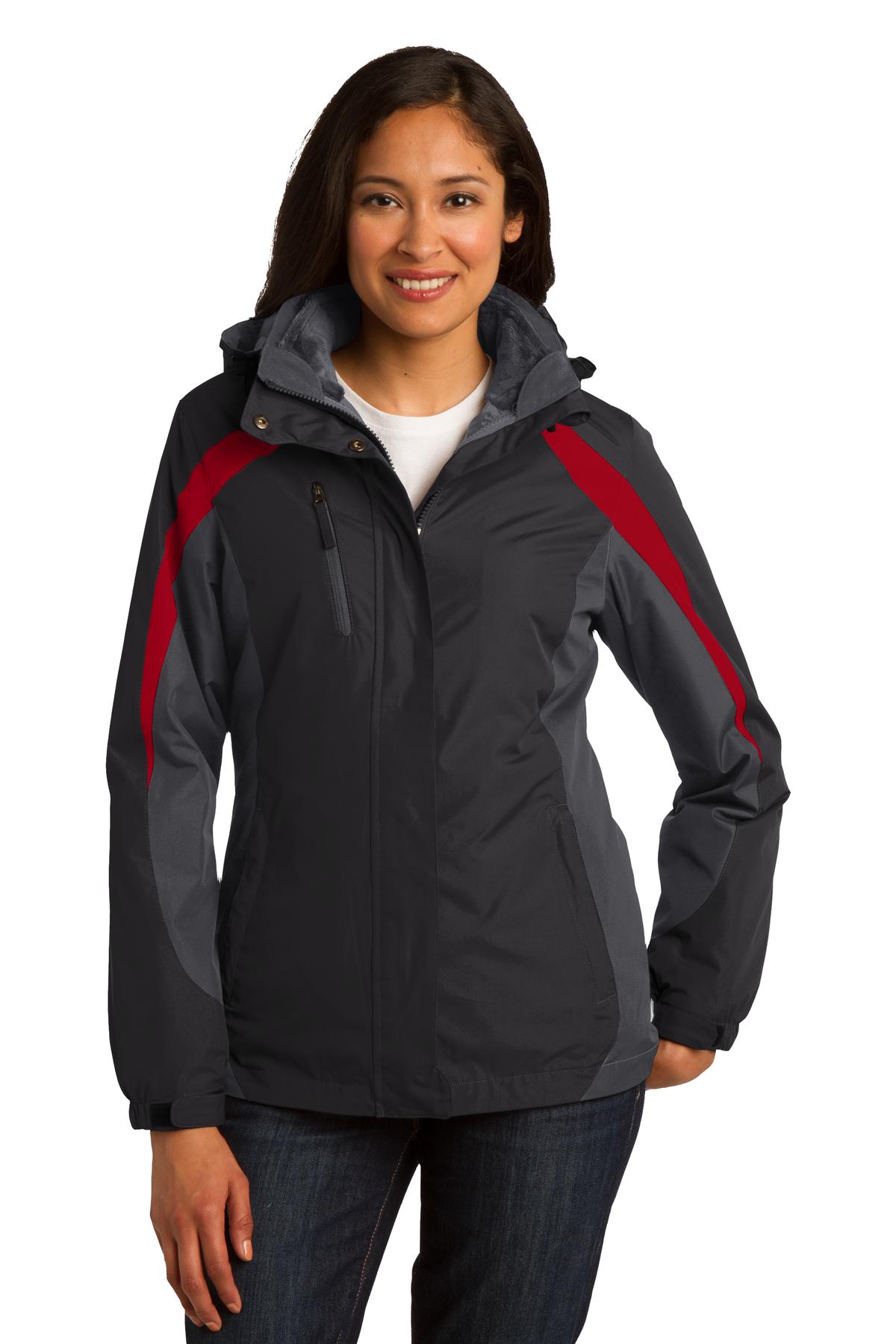 Port Authority Black/Grey/Red